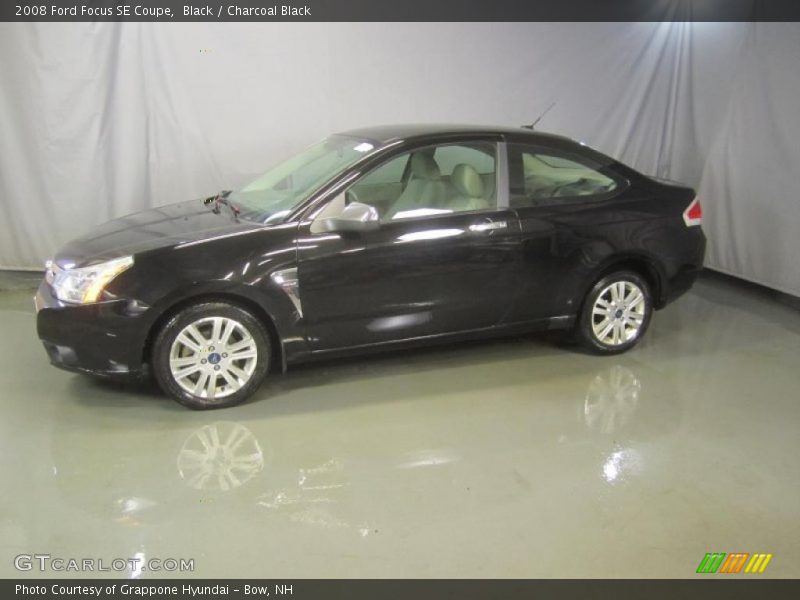 Black / Charcoal Black 2008 Ford Focus SE Coupe