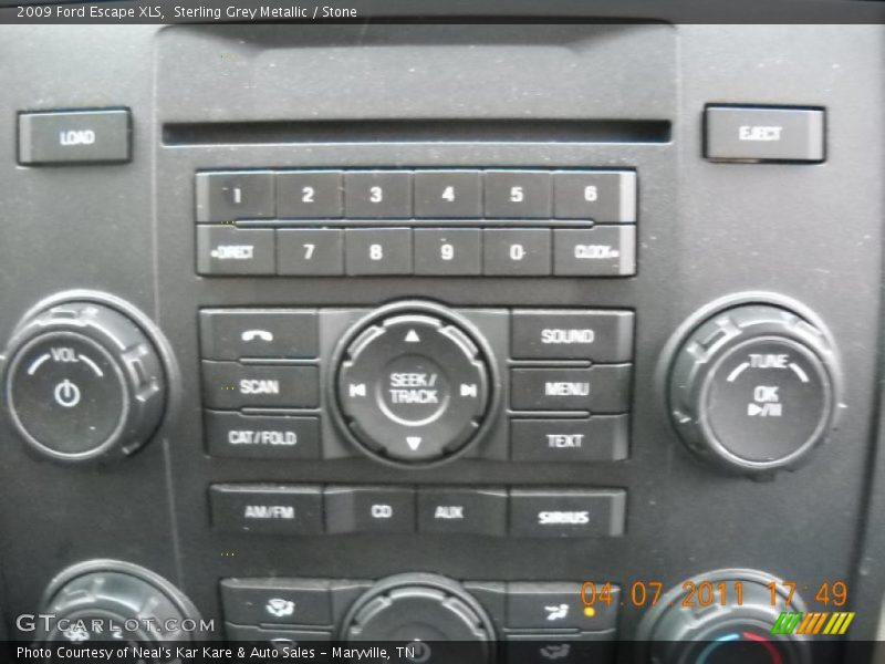 Sterling Grey Metallic / Stone 2009 Ford Escape XLS