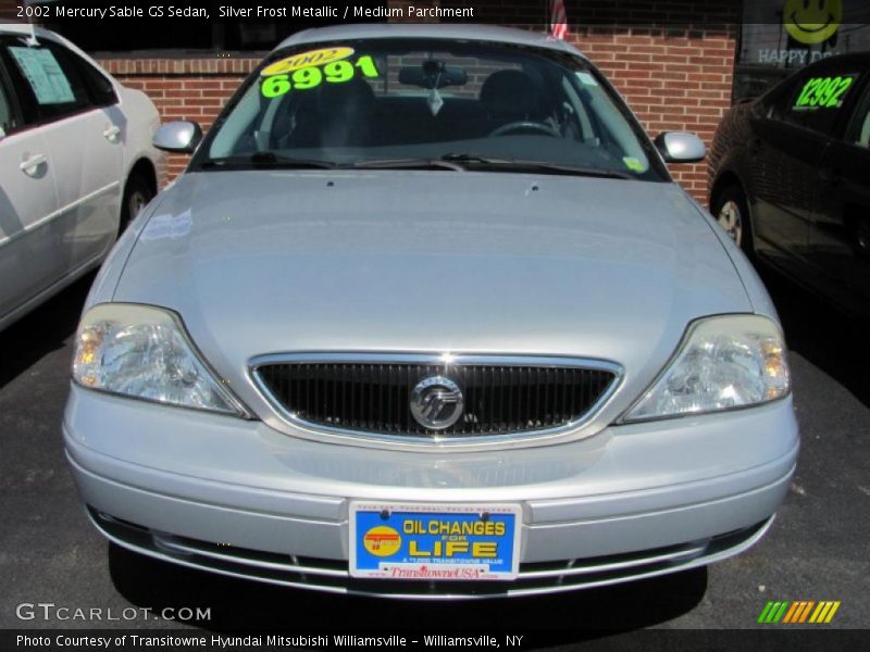 Silver Frost Metallic / Medium Parchment 2002 Mercury Sable GS Sedan