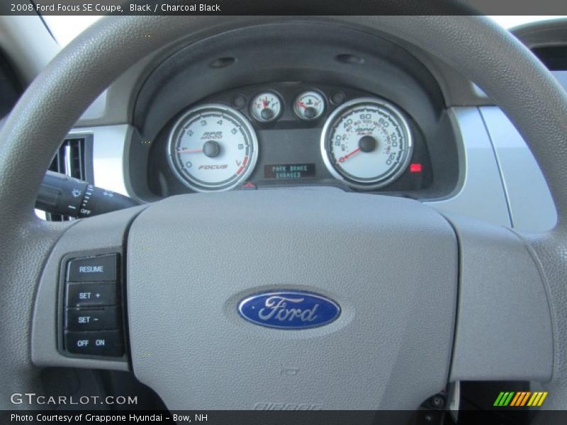 Black / Charcoal Black 2008 Ford Focus SE Coupe