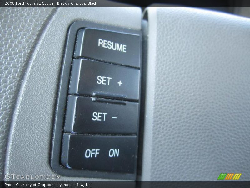 Black / Charcoal Black 2008 Ford Focus SE Coupe