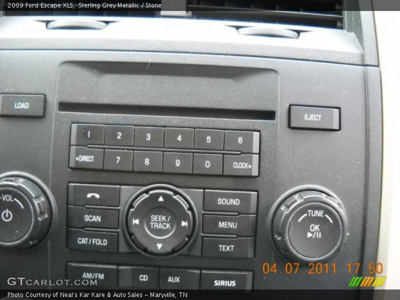 Sterling Grey Metallic / Stone 2009 Ford Escape XLS