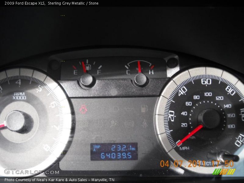 Sterling Grey Metallic / Stone 2009 Ford Escape XLS
