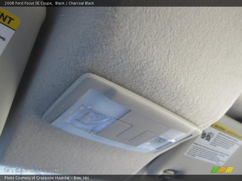 Black / Charcoal Black 2008 Ford Focus SE Coupe
