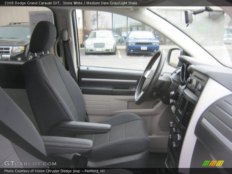 Stone White / Medium Slate Gray/Light Shale 2008 Dodge Grand Caravan SXT