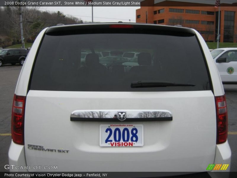 Stone White / Medium Slate Gray/Light Shale 2008 Dodge Grand Caravan SXT