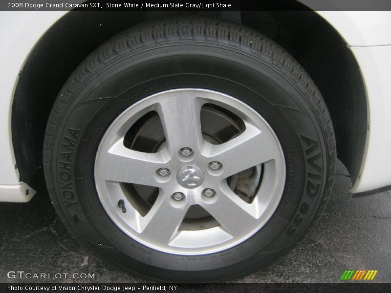 Stone White / Medium Slate Gray/Light Shale 2008 Dodge Grand Caravan SXT