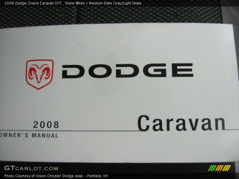 Stone White / Medium Slate Gray/Light Shale 2008 Dodge Grand Caravan SXT