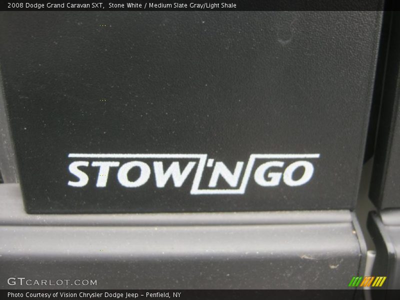 Stone White / Medium Slate Gray/Light Shale 2008 Dodge Grand Caravan SXT