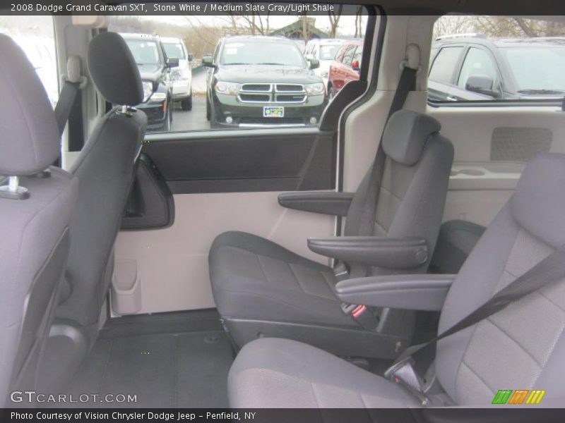 Stone White / Medium Slate Gray/Light Shale 2008 Dodge Grand Caravan SXT