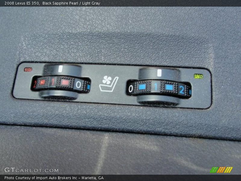 Black Sapphire Pearl / Light Gray 2008 Lexus ES 350