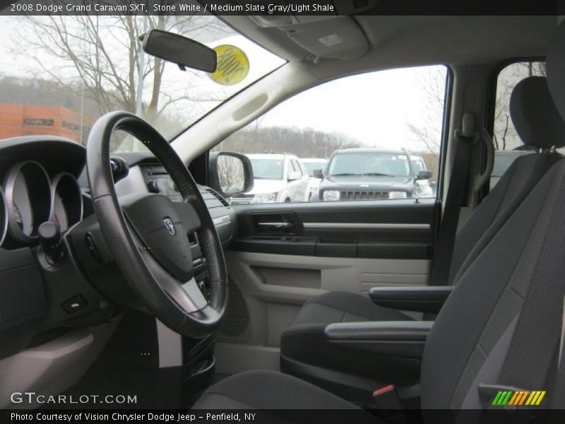 Stone White / Medium Slate Gray/Light Shale 2008 Dodge Grand Caravan SXT
