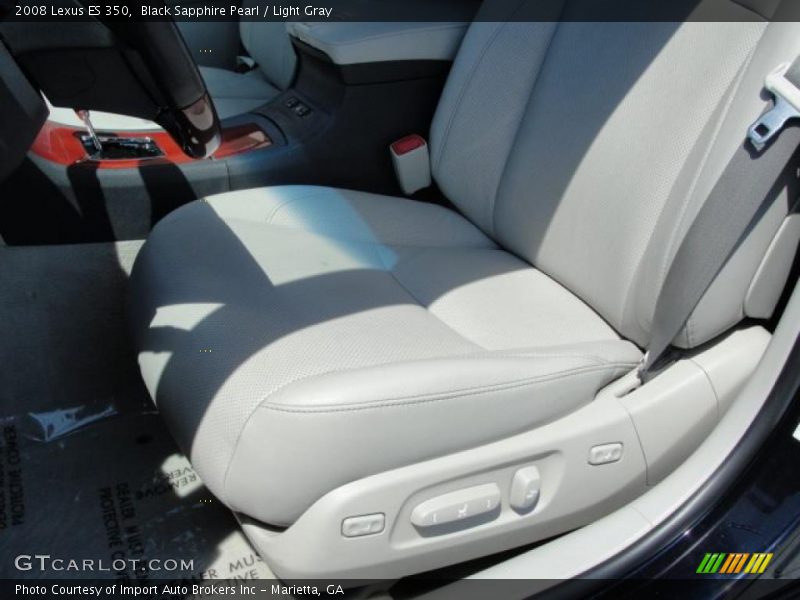 Black Sapphire Pearl / Light Gray 2008 Lexus ES 350