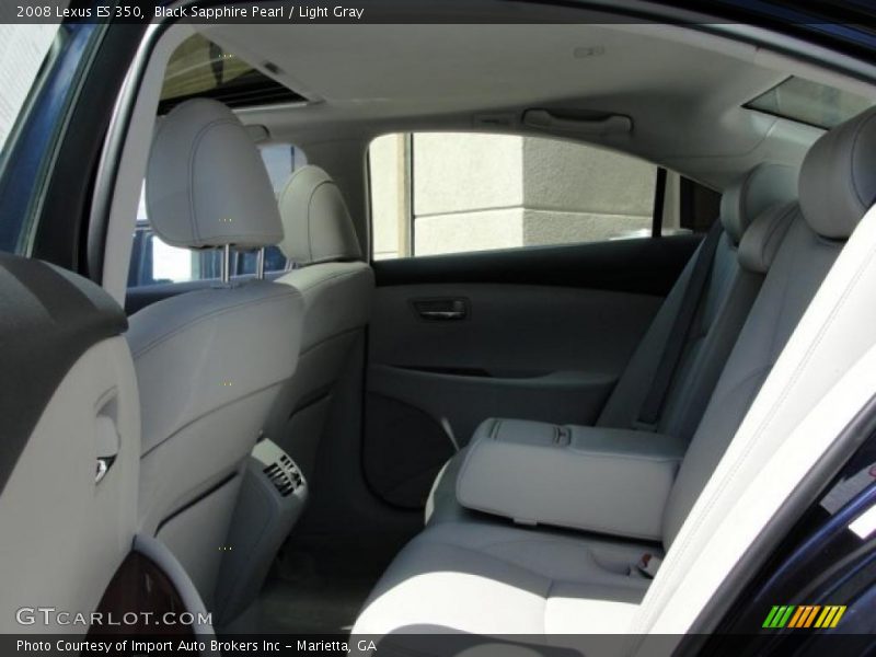 Black Sapphire Pearl / Light Gray 2008 Lexus ES 350