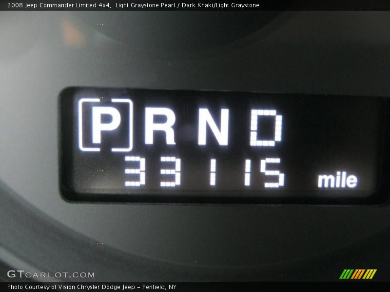 Light Graystone Pearl / Dark Khaki/Light Graystone 2008 Jeep Commander Limited 4x4