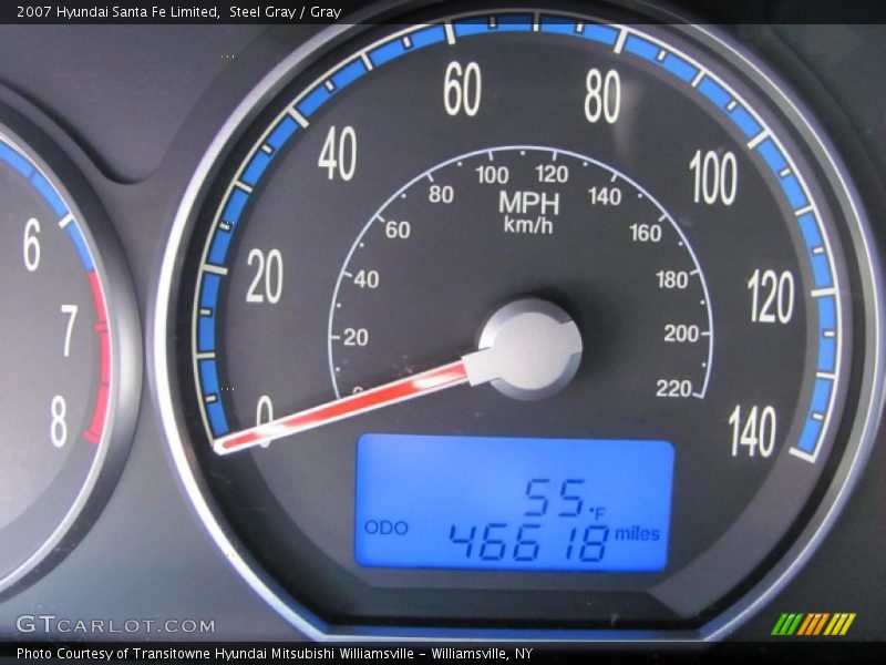 Steel Gray / Gray 2007 Hyundai Santa Fe Limited