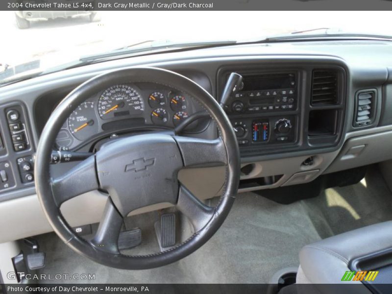 Dark Gray Metallic / Gray/Dark Charcoal 2004 Chevrolet Tahoe LS 4x4