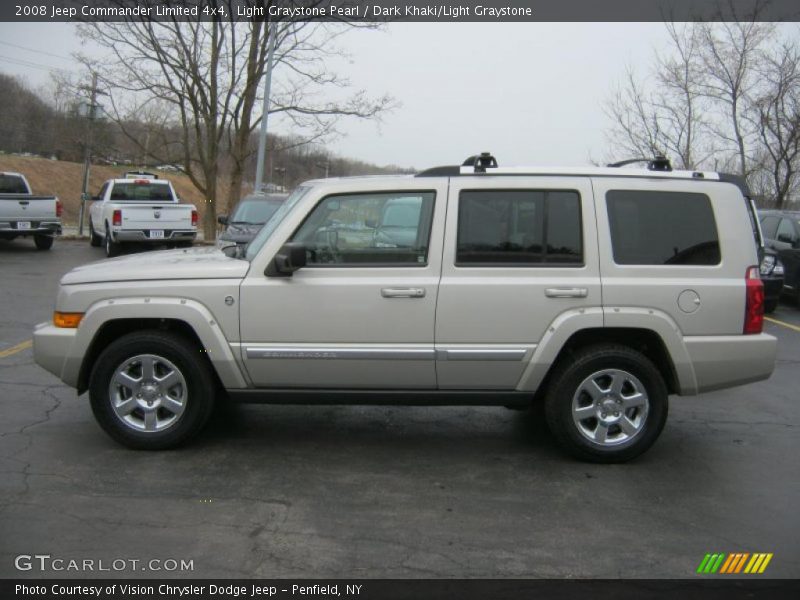 Light Graystone Pearl / Dark Khaki/Light Graystone 2008 Jeep Commander Limited 4x4