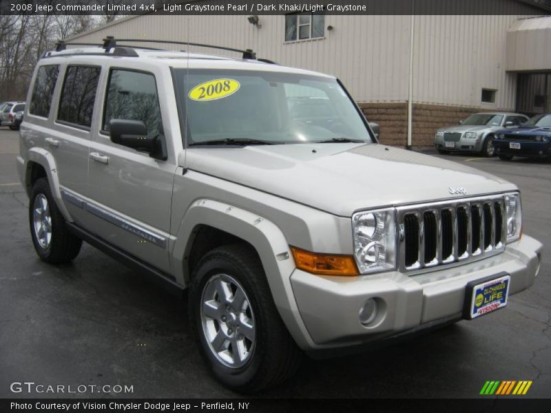Light Graystone Pearl / Dark Khaki/Light Graystone 2008 Jeep Commander Limited 4x4