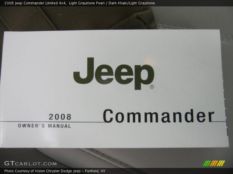 Light Graystone Pearl / Dark Khaki/Light Graystone 2008 Jeep Commander Limited 4x4