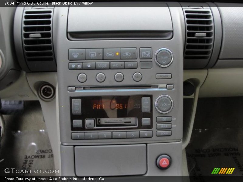 Black Obsidian / Willow 2004 Infiniti G 35 Coupe