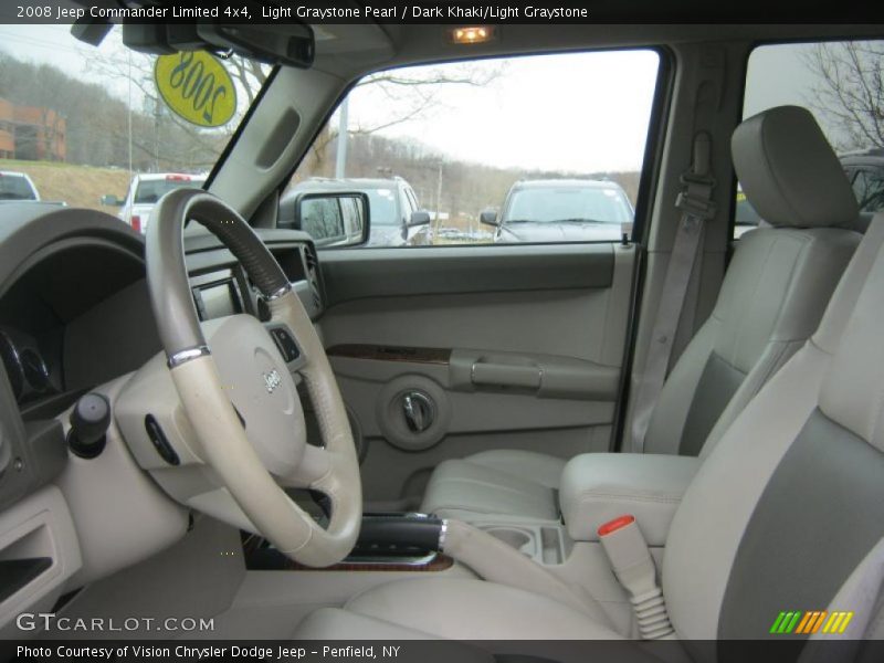 Light Graystone Pearl / Dark Khaki/Light Graystone 2008 Jeep Commander Limited 4x4