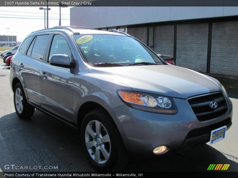 Steel Gray / Gray 2007 Hyundai Santa Fe Limited