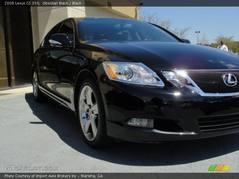 Obsidian Black / Black 2008 Lexus GS 350