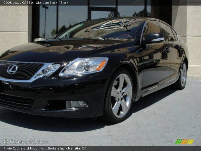Obsidian Black / Black 2008 Lexus GS 350