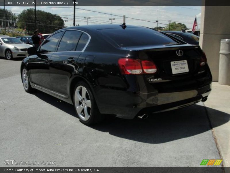 Obsidian Black / Black 2008 Lexus GS 350