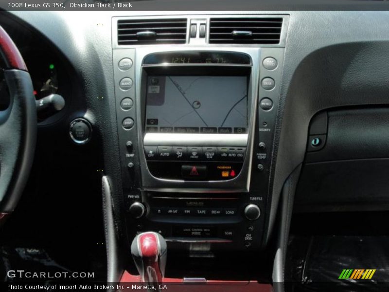 Obsidian Black / Black 2008 Lexus GS 350