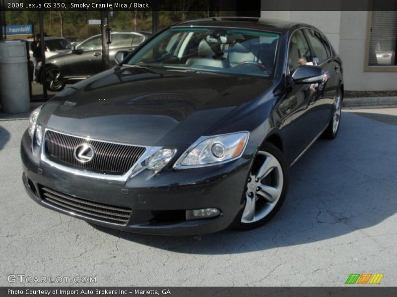 Smoky Granite Mica / Black 2008 Lexus GS 350