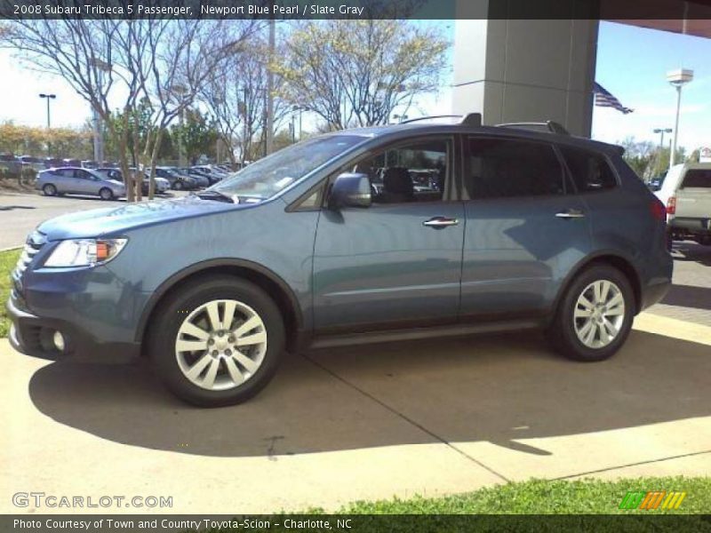 Newport Blue Pearl / Slate Gray 2008 Subaru Tribeca 5 Passenger