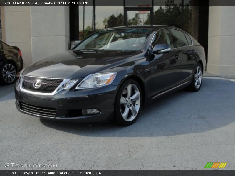 Smoky Granite Mica / Black 2008 Lexus GS 350