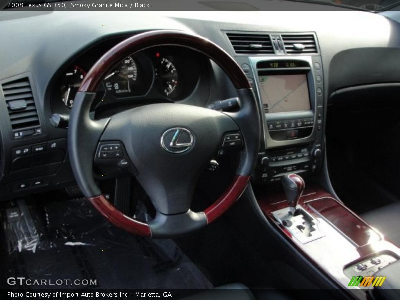 Smoky Granite Mica / Black 2008 Lexus GS 350