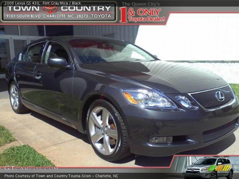 Flint Gray Mica / Black 2006 Lexus GS 430