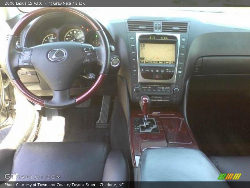 Flint Gray Mica / Black 2006 Lexus GS 430