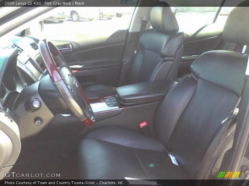 Flint Gray Mica / Black 2006 Lexus GS 430