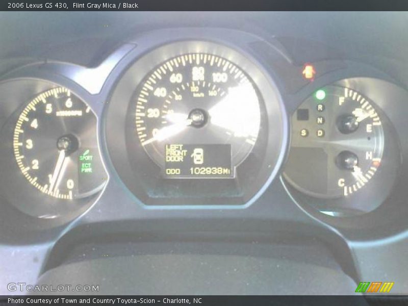 Flint Gray Mica / Black 2006 Lexus GS 430
