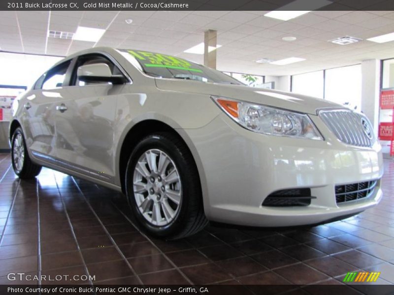 Gold Mist Metallic / Cocoa/Cashmere 2011 Buick LaCrosse CX