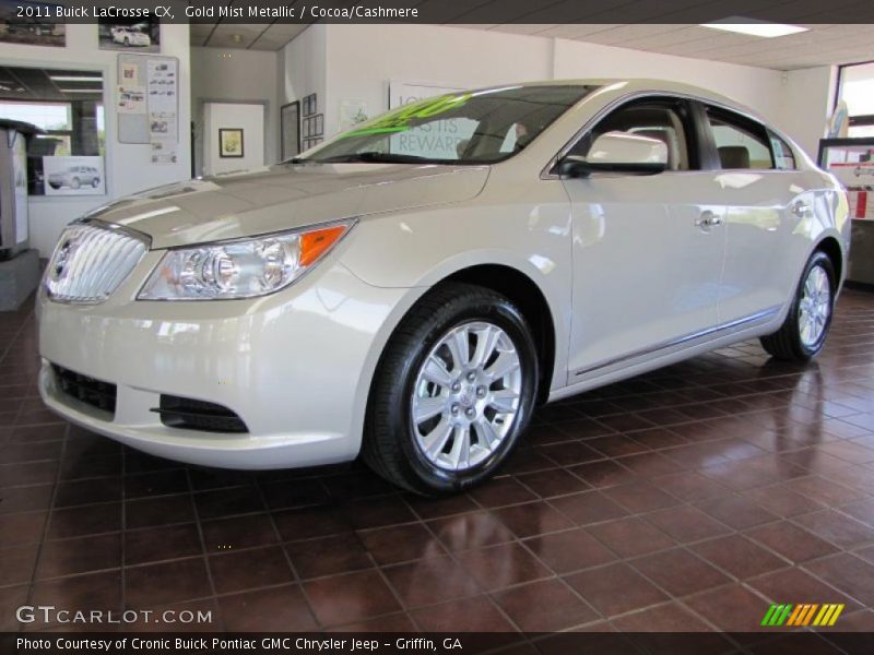 Gold Mist Metallic / Cocoa/Cashmere 2011 Buick LaCrosse CX
