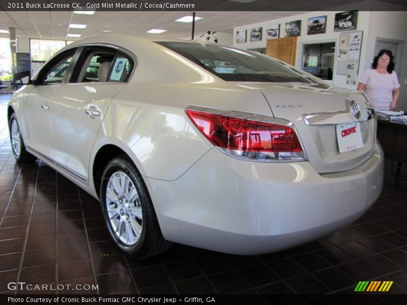 Gold Mist Metallic / Cocoa/Cashmere 2011 Buick LaCrosse CX