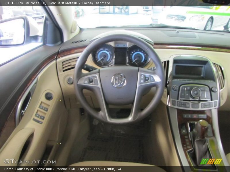 Dashboard of 2011 LaCrosse CX