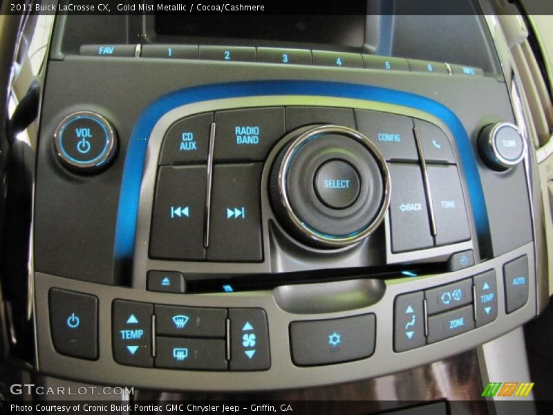 Controls of 2011 LaCrosse CX