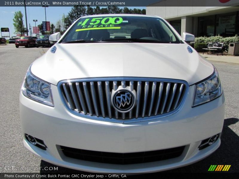 White Diamond Tricoat / Cocoa/Cashmere 2011 Buick LaCrosse CXL