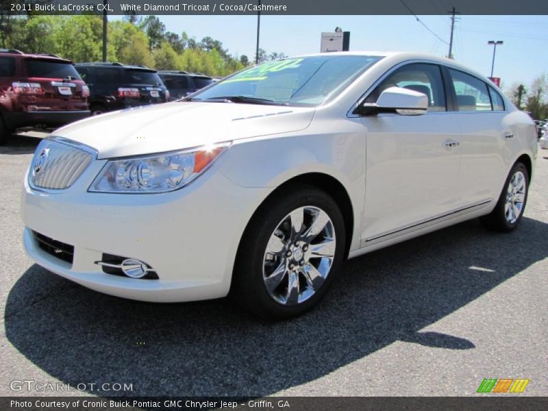 White Diamond Tricoat / Cocoa/Cashmere 2011 Buick LaCrosse CXL