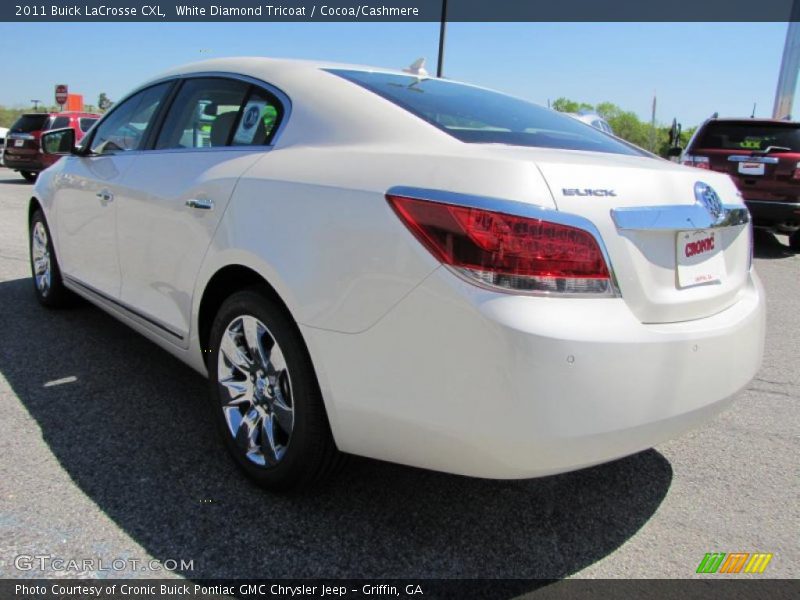 White Diamond Tricoat / Cocoa/Cashmere 2011 Buick LaCrosse CXL