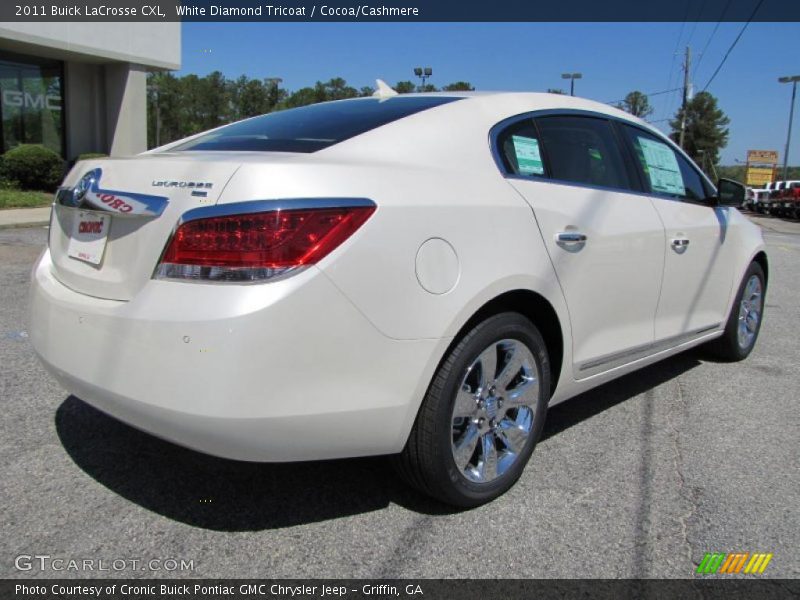 White Diamond Tricoat / Cocoa/Cashmere 2011 Buick LaCrosse CXL