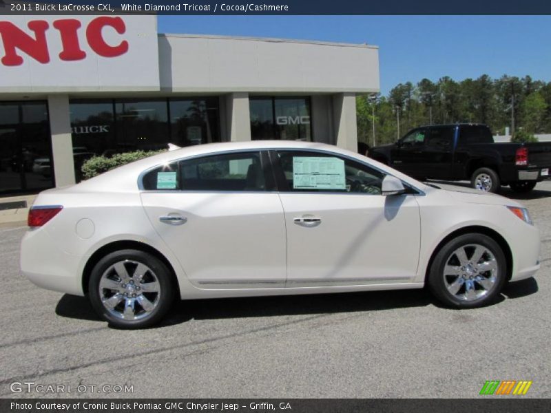 White Diamond Tricoat / Cocoa/Cashmere 2011 Buick LaCrosse CXL