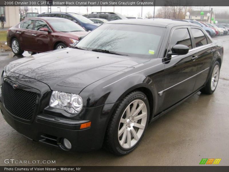 Brilliant Black Crystal Pearl / Dark Slate Gray/Light Graystone 2006 Chrysler 300 C SRT8